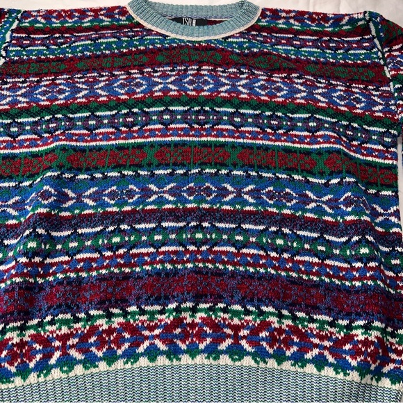 Vintage Grandpa Crewneck Sweater Large TSR USA Christmas Holiday Multicolor - Picture 4 of 9